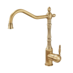 Antiikne kuldne t&auml;isvask 3-in-1 k&ouml;&ouml;gisegisti: Kuum/K&uuml;lm Vesi Valamu ja K&ouml;&ouml;giviljade Pesubasseini jaoks, Pritsmekindel Disain Comes with two 60cm cold and hot water inlet hoses