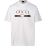 GUCCI T-s&auml;rgid Meeste Valge &Uuml;mmarguse kaelusega M&otilde;&otilde;dukas 864626-XJHUF-9280 XL valge