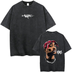 R&auml;ppar Tupac 2pac Vintage Pesitud T-s&auml;rk Meestele Naistele Hip Hop Mood Retro T-s&auml;rk Meeste Vabaaja Puuvillane Suur T-s&auml;rk Streetwear 3XL mitmev&auml;rviline