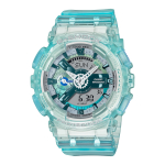 CASIO G-SHOCK GMA-S110VW-2A Naiste k&auml;ekell L&auml;bipaistev Skelett Hele Sinine Mitmev&auml;rviline gray