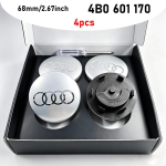 Auto ujuvratta keskmine kate rummukate 4 tk 60mm 61mm 68mm 69mm m&auml;rk Audi B5 B6 B8 A3 8P 8V 8L A5 A6 C6 C7 A1 A7 A8 Q A4 S4 jaoks Audi