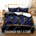 3D-prinditud Backstreet Boys voodipesukomplekt &Uuml;he-, Twin-, Full-, Queen-, King-suuruses Voodikomplekt T&auml;iskasvanu Magamistoa Tekikoti Komplektid Voodilina Komplekt EU Single 135*200cm/53x79in 3pcs black