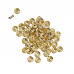 50 tk Kergekullatud Rondelle l&auml;bipaistvad kristallkivist k&auml;sit&ouml;&ouml; vahehelmed 10mm