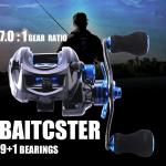 Baitcasting Reels Double Brake Systems Baitcaster Reels Reel 7.0 &uuml;lekandearv kalap&uuml;&uuml;girull Baitcast left hand