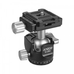 D-25C CNC-mehaaniline alumiiniumsulamist kahe s&auml;lkuga kuulpea mini kuulpea, madal keskosa must