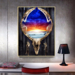 Teemantmaali t&auml;ispuurimise &uuml;mmargune maaliline teemanttikandid maastik hobi- ja k&auml;sit&ouml;&ouml;pildid 20X30