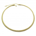 Les Tr&eacute;sors De Lily [P7643] - Disainkaelakee 'Sissi' valgest kullast - 42 cm 5 mm kuld