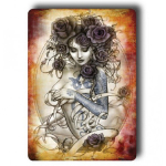 Les Tr&eacute;sors De Lily [Q5115] - Vintage retro metallist magnet 'Les Belles' - 9x6. 5 cm must