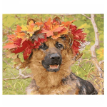 S&uuml;gislehed Saksa lambakoer 5D Teemantmaal T&auml;is&uuml;mar muster Daimond Tikand 20X30CM