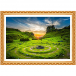 T&auml;isringi teemanttikandid Ristpistes maastik T&auml;isringi teemant-loodusmaastiku m&auml;gi 20X30CM