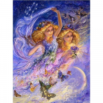 5D DIY teemanttikandid koomiks ilu ja liblikas rist Srirchi teemantmaal 20X30CM