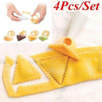 4 tk/komplekt Plastist pelmeenivormid Pelmeenipressi t&ouml;&ouml;riist K&ouml;&ouml;git&ouml;&ouml;riist K&uuml;psetus saia pelmeenivorm 4Pcs/Set
