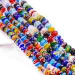 Abacus lambit&ouml;&ouml;ga klaasitud klaashelmed ehete valmistamiseks isetegemiseks mood k&auml;ev&otilde;ru kaelakee 10x7mm 10pcs