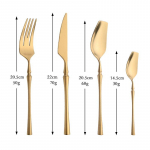 4 tk s&ouml;&ouml;gin&otilde;ude komplekt 304 roostevabast terasest luksuslik mattkuldne s&ouml;&ouml;giriistade komplekt k&ouml;&ouml;ginuga kahvel lusikas s&ouml;&ouml;gin&otilde;ude lauan&otilde;ude h&otilde;ben&otilde;ude komplekt kuld