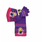 Minionsi m&uuml;ts - M&uuml;tsikindad salli komplekt 3 tk Minions roosa