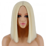 MERISIHAIR Naiste l&uuml;hike sirge parukas ilma tukkideta Blondid s&uuml;nteetilised juuksed Bob Parukad Keskosa Loodus Must Punane Roosa Oranž Cosplay Juuksed