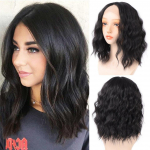 LUPU s&uuml;nteetilisest pitsist esiparukas lokkis laineliste juustega parukad naistele Cosplay Natural Hairline k&otilde;rge temperatuuriga ombre blondid v&otilde;ltsjuuksed