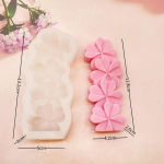 3D-s&uuml;dame lillekujuline virnastatud k&uuml;&uuml;nlavorm K&auml;sitsi valmistatud &scaron;okolaadikoogi silikoonvorm