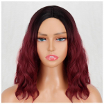 LISI HAIR L&uuml;hike, blond laineline Bob parukas 14 tolli naistele Must Ombre s&uuml;nteetiline kuumakindlast kiust parukas igap&auml;evaseks kandmiseks 16inches