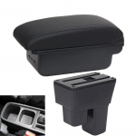 For Honda Jazz For Honda Fit Jazz 2 auto k&auml;etoe kast 2008-2013 Salvestustarvikute sisedetailid Tassihoidja USB-liides must