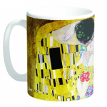 Les Tr&eacute;sors De Lily [R1995] &ndash; keraamiline kruus  Gustav Klimt  (suudlus) - 9. 5x8 cm beež