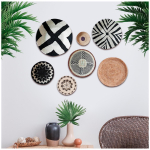 Les Tr&eacute;sors De Lily [R3405] - kleebiste leht 'African Baskets' pruun must - 50x70 cm must