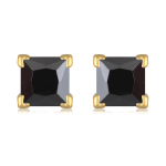 Les Tr&eacute;sors De Lily [R1900] - kullatud  Essentiel  mustast kullast k&otilde;rvar&otilde;ngad - 6 mm must