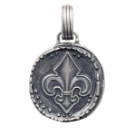 Les Tr&eacute;sors De Lily [R7451] - h&otilde;bedast ripats  Vikings  vanandatud h&otilde;be - 17x15 mm (liilia lill) h&otilde;be
