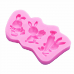 3 k&uuml;&uuml;liku silikoonvormi V&auml;ike k&uuml;&uuml;liku kallistus redis Tarretis &scaron;okolaadipudingi vahu koogi kaunistusveski roosa