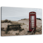 L&otilde;uenditr&uuml;kk Beach Londoni telefoniboks 60x40 beež