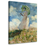 L&otilde;uenditr&uuml;kk Naine vihmavarjuga - C.Monet 40x60 sinine