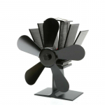 Kaminaventilaator koos 6 teraga soojustoitega ahjuventilaatoriga Mitteelektrilised puupliidiventilaatorid palgi vaikseks t&ouml;&ouml;ks Ringlev soe &otilde;hk 1set must