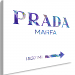 L&otilde;uendiprint Prada Marfa Fashion 60x40 lilla
