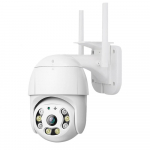 1080P nutikas WiFi kaameras&uuml;steem veekindel juhtmevaba monitori kaamera, 355 kraadi p&ouml;&ouml;ratav liikumistuvastus EU Plug valge