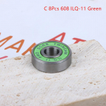 8 tk 608 laagriga Ilq-11 Longboard Speed ​​rulluisuratta laagriga rulluisuratas roheline