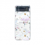 Samsung Galaxy Z Flip 4 3 &uuml;mbrisele Rabbit Star Moon maalitud l&auml;bipaistev p&otilde;rutuskindel k&otilde;va tagakaas Samsung Zflip4 Flip3 &uuml;mbrisele For Samsung Z Flip 3