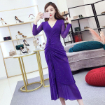 WTEMPO naiste kleit Seksikas madala l&otilde;ikega k&otilde;rge kahvliga kalasaba kleit puusa v&ouml;&ouml;kohaga k&otilde;hn kleidirihmadega &otilde;&otilde;nsa peokleit S must