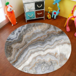 Marmorist geomeetriline &uuml;mmargune vaip elutuba kontoritool arvuti lauamatt Kodu saastumisvastane kaunistus Magamistoa diivanilaua matt diameter 40cm