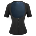 Naiste saunas&auml;rk L&uuml;hikeste varrukatega Kaalulangetaja Hot Sweet &Uuml;likond Salendav Fitness Vest Body Shaper Treeningvest Top Fitness Sauna Pusa S/M sinine