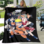 Anime Naruto 3D prinditud kunst fliisist tekk vooditele Matka piknikule paks tekk Moodne voodikate fliisist tekk 150x200cm