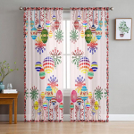 H&auml;id lihav&otilde;ttep&uuml;hi l&auml;bipaistvad kardinad magamistuppa elutoa festivali sisekujundus Lilled jalgratas Multifilm K&uuml;&uuml;lik T&uuml;ll Kardinad kardinad 1 PCS W100XH250cm