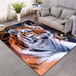 Moodne tiigrimustriga vaip p&otilde;randal 3D loomade prinditud suur vaip elutuba pehme vannitoamatt Absorb libisemisvastane 40x120cm