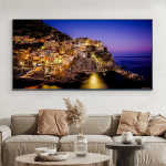 Linnavaade Dubai Hollandi mererannik Neuschwansteini l&otilde;uendimaal Sveti Stefan p&auml;ikeseloojangu plakatid ja tr&uuml;kiseina kunst Kodukaunistus Ilma raamita 20*40cm