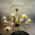 Seinale kinnitatav kaasaegne kristallist Jhumar pulmakaunistuseks