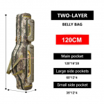 V&auml;lispordi&otilde;ngede kott, suur mahutavus, 2/3/4 kihti 120cm-130cm kalap&uuml;&uuml;givahendite kotid veekindel kalap&uuml;&uuml;gi hoiukohver XA133G 2 layer 120cm
