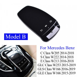Keskkonsooli hiire k&auml;sitsi kirjutamise puuteplaadi l&uuml;liti juhtkate Mercedes BENZ W205 W253 W166 W222 W213 C GLC GLS GLE E jaoks Model B