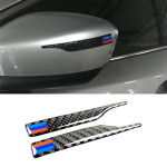 2pcs Carbon Fiber Anti-collision Bumper Sticker Rearview Mirror Anti-Rub Strips Protector For BMW 1 2 3 gt 4 5 7 Ser X3 X4 X5