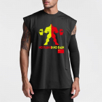 Muscleguysi pehme ja kiirelt kuivav meeste pol&uuml;estrist hingav aluss&auml;rk Tank Top Summer Fitness vabaaja varrukateta T-s&auml;rk M must