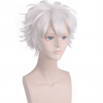 Anime 28cm Division Rap Battle Hypnosis MIC Aohitsugi Samatoki L&uuml;hike h&otilde;bedane valge parukas Kuumakindlad s&uuml;nteetilised juuksed Cosplay parukad 28cm h&otilde;be