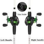 Sougayilang 1.98M/6.5FT &otilde;ngeritv ja ja 7.2:1 &uuml;lekandearv V&otilde;imas Baitcasting Reel Max Pull 10kg 1.98M&Right hand